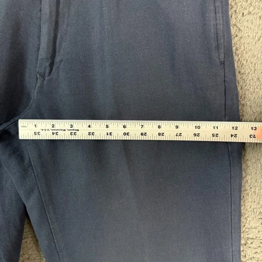 Vtg Polo Ralph Lauren Pants Mens 28x28 Blue Classic Fit Wide Leg Chino Made USA